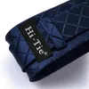 Бабочки Hi-Tie Blue Business Solid Men's Men's Tie Healtie 8,5 см для мужчин Формальная роскошная свадьба Высококачественная Gravata