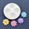 Baking Moulds Flower Daisy Silicone Sugarcraft Mold Resin Tools Cupcake Mould Fondant Cake Decorating