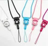 50CM Cell Phone Lanyards Detachable 2in1 Woven Fabric Neck Strap Charms Necklace With 12 Colors for mp3 mp4 Camera ID Card Factory4254073