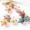 Decorative Flowers 5/10pcs Artificial Flower Silk Mini Pink Rose Bud Diy Scrapbook Candy Box Christmas Wedding Party Wreath Garden Home