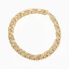 Boucles d'oreilles de collier Set Bijoux pour femmes Bridal Dubai Gold Color Crystal Bracelet Mariage nigérian traditionnel