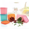 Botellas de almacenamiento Cajas de congelador de tazón de cocina con tapas de 230 ml Organizador apilable para huevos y verduras de escritorio de escritorio