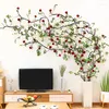 Decoratieve bloemen 1 st Diy 3M 16 Rose kop kunstmatige plant bloem rattan slingers slinger krans nep string zijden wijnstok bruiloft thuis decor