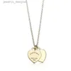 Designer ketting sieraden 18k goud vergulde hart luxe sieraden rosé goud valentijnsdag cadeau