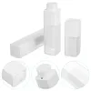Lagringsflaskor 3 st vakuumbehållare på flaska schampo lotion tvål toalettartiklar vita delande resor