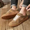 Sapatos casuais homens homens esportes de outono de outono tênis de lazer de inverno confortável skate tênis de couro genuíno zapatillas