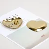 Nordic Home Decoration Accessories Serving Tray Metal Heart-Shaped Ring Necklace Jewelry Storage Organizer