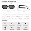 Sonnenbrille polarisiert für Männer Vintage Rechteck Cyber y2k Frauen Sonnenbrillen Trendy schmaler quadratischer Stil Luxus 90er Jahre