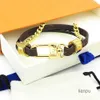 Ювелирные изделия роскошные дизайнерские браслетные браслеты кожаные браслеты мода для мужчин Женщины