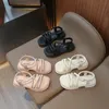 Kids Sandals Baby Shoe Rose Girls Designer Kid Black Pink Toddlers Enfants Childrens Desert Shoes Taille 26-35 T33X #