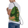 Backpack Knapsack Tie Dye Black And White Design Nerd Unique Drawstring Bags Gym Bag