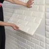 Tapetowe Piana wzór cegły nowoczesne dekoracja domowa 70CMX100CM 3D Panele ścienne DIY