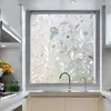 Autocollants de fenêtre Transparent films de porte de bureau Traitements en verre décoratifs salle de bain décoration givrée à la maison statique Adhésif imperméable