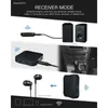 Nieuwe Bluetooth 5.0-ontvangerzender 2 in 1 audiomuziek stereo draadloze adapter met RCA 3,5 mm auxaansluiting voor auto home tv mp3 pc- voor