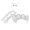 2st = 1Pair Hard Silicone Toe Finger Separator 3 Hole Hallux Valgus Orthopedic Spacers Bunion Overlapering Hammer Foot Corrector