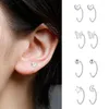 Stud Earrings Butterfly Geometric Asymmetric For Women Small Open Huggies Hoops Ear Piercing Earring Jewelry Girls