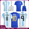 Argentina Mens Fans Courcer Kids Kids Kits Kits 2024 Argentina Men Player Version Football Jersey 24 25