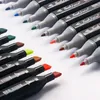 168 Couleur Marker Pen Set Comic Brush Drawing Sketch Skething Fournitures Volyless Trewing Creative Painting Supplies Stationery 240328