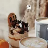 Scolle di caffè Spoon in stile Halloween Multipurpo argento argenteria per utensili in acciaio inossidabile per cena in metallo