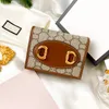 محافظ مفتاح عالية الجودة محافظ Marmont Coin محافظ Ophidia Card Mostuters أزياء حقيبة جلدية جلدية محفظة Cowboy Wallet Carder Card Card Card Coin Pouch with Box