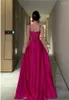 Casual Dresses Gizelle High Quality French Fashion 2024 Sexy Strapless Formal Occasion Women's Simple Birthday Party Prom A-line Long Dress