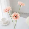 Flores decorativas 1pcs escovou Gerbera Vas