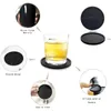 Table Mats JFBL COINSERS DE BORFIÈRE SET DE 8 SILICONE NOIR POUR PROTECTION DE BURIS