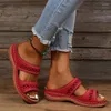 Slippers Women Sandals Open Open Toe Summer Shoes Vintage Low Heels Ender Platfor