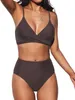 Womens designer bikini bikini Set Two Piece Swimsuit High Waist V-Neck Front Twist Adjustable Thin Shoulder Strap Swimsuit