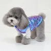 Одежда для собак Паркас волновая текстура глянцевая поверхность питомца верхняя одежда верхняя одежда с высокой кнопкой кнопки кошачья щенка