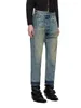 Women's Jeans Y2k Spring/summer Distressed Gold Paint Splattered Ink Crossover Cotton Jeans2024 High Waisted Straight Woman Trousers