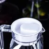 Tumblers 1.1l Vidro de bebida com gaiola de suco de ponte Restaurante de artigos domésticos colocados na geladeira resistente à alta temperatura