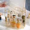Pudełka do przechowywania akryl łazienki metalowy makijaż do pielęgnacji makijażu stojak kosmetyczny szampon szampana szafka
