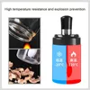 Storage Bottles Food Salt Sugar Pepper Oliver Oil Spoon Cover Transparent 250ml For Kitchen Barbecue Tools Est