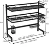 Presentazione della cucina Household Homal Disciatore Sintecatele Disciatore Multiteyer Grid Struttura Griglia per carico stabile.