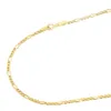 Collier de chaîne de boîte ronde remplie d'or 14K