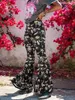 Pantalon féminin Salon à imprimé florale