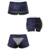Underpants DIHOPE 2024 Men Underwear Boxer Shorts Loose Breathable Sleepwear Trunks Slacks Printed Sexy Dot Fit