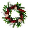 Decorative Flowers Christmas Pinecone Wreath Winter For Front Door Outside Fall With Pinecones Farmhouse