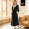 Accueil Vêtements Femmes hiver Extra Long Flannel chaud Paintes de flanelle de taille plus taille Coral Bath Bath Bath Robe Lovers Robe Doucbe Hommes à capuche