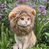 Cat Costumes Lion Mane Wej Pet Hat Fancy Hair Ubrania sukienka Zabawne czapki cosplay