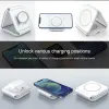 Chargers 3 in 1 opvouwbare magnetische draadloze opladers voor iPhone 14 13 12Pro Max Portable Fast 15W Wireless Charger voor Apple Watch/AirPods