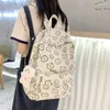 School Bags Book Bag Middle Girl Backpack Cartoon Printed Nylon Waterproof Travel Rucksack Female Student Computer