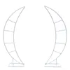 Party Decoration 2PCS Crescent Moon Wedding Arch Frame Framework Stand Floral Rack 79" Pair Iron