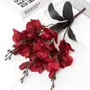 Dekorativa blommor docidaci artificiell magnolia brud bukett för heminredning bröllop julfest leveranser pografi rekvisita tillbehör