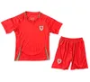 2024 Wales Soccer Jersey Mens #11 Bale Rodon Levitt voetbalhemd Heren #8 Wilson Johnson Ramsey Home Away Football Uniform Kids Kit