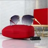 Designer -Kartier -Buffs Quay FORTIETH RADICAL Pimiento Sonnenbrille Französische Luxusdesigner Herrenbrille Klassische Katzenaugen -Sonnenbrille Frauen Sonnenbrille