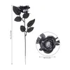 Flores decorativas 10pcs preto flor artificial rosa buquê decoração de halloween peony falsa festas de casamento diy caseiro decoração de quarto chritmas