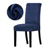 Couvriers de chaise 1/2/4/6 pièces Real Velvet Fabet Super Soft Cover Luxurious Office Soutr Cas Tetch pour salle à manger El