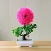 Fleurs décoratives Fleur artificielle Bonsaï Pot Spring Grass Snapdragon Plant Small Tree Potted Decoration Ornements